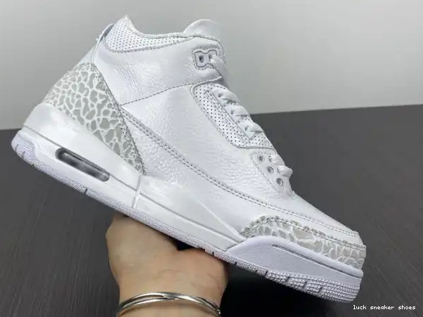 Cheap LUCY Jordan Retro 3 'Triple Air White' PS 429487-111 0325